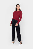 Rib Long Sleeve Crew