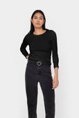 Rib Long Sleeve Crew
