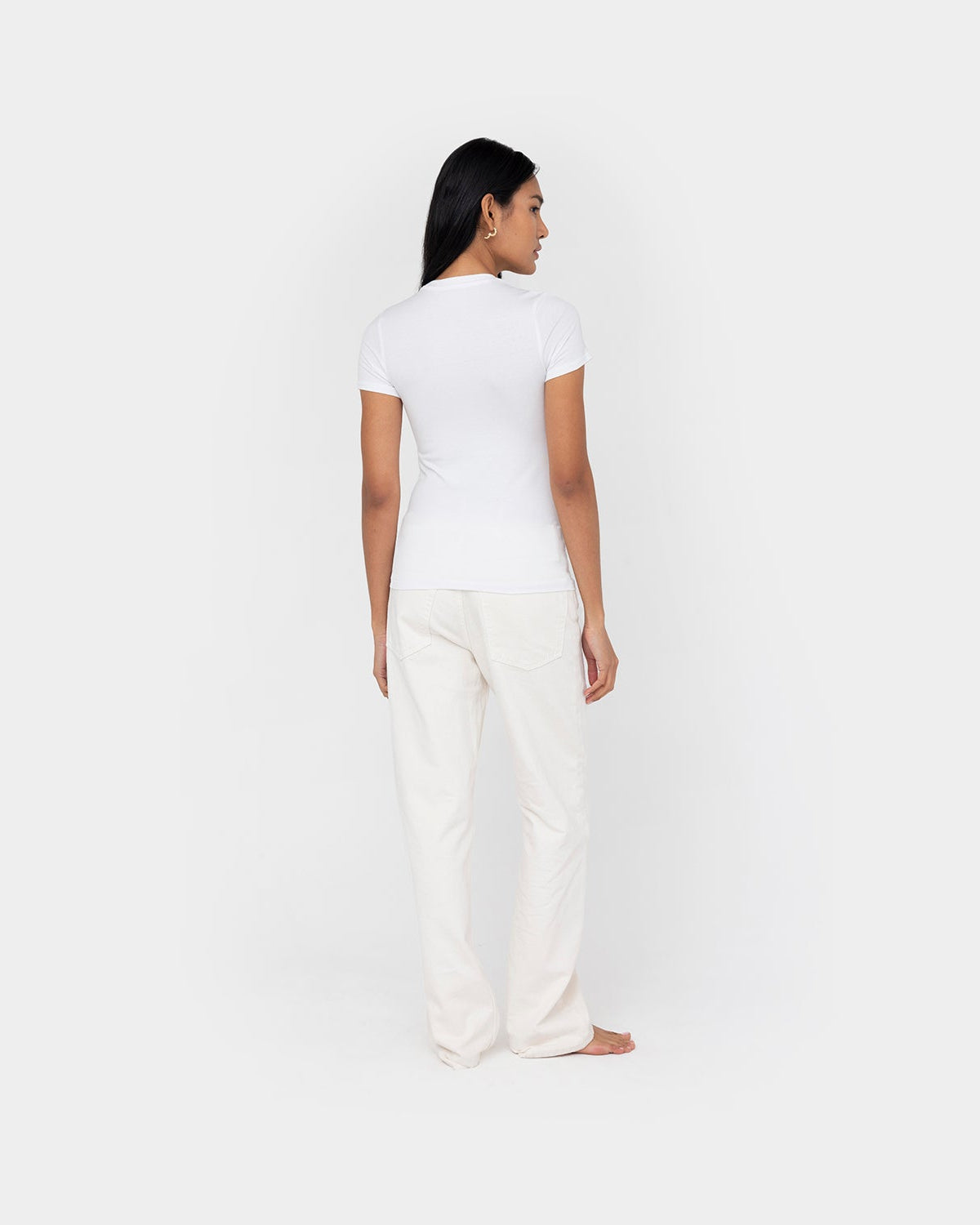 Fitted Crew Neck T-Shirt - Main Image