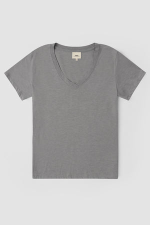 Relaxed V-Neck T-Shirt (Slate)
