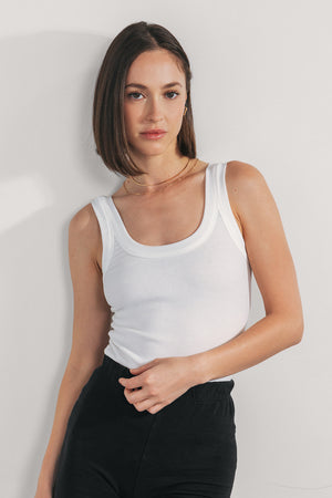 Rib Fitted Scoop Tank Bundle (Taupe o' the Morning)