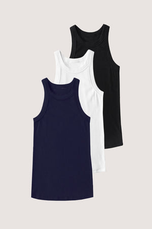 Rib Fitted Racer Tank Bundle (Stars Come Out)